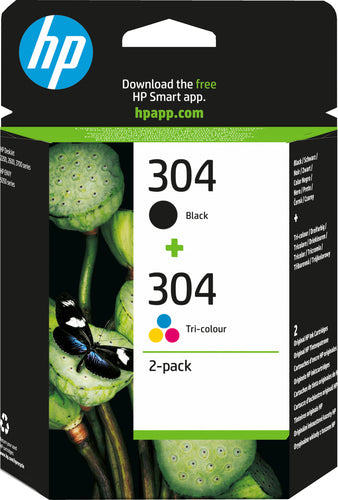 HP 304 2-pack Black/Tri-color Original Ink Cartridges HP 304 2-pack Black/Tri-color Original Ink Cartridges